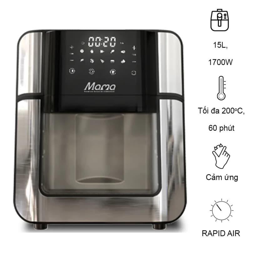 Lò chiên không dầu Sunhouse Mama SHD4088 15 lít - Giá rẻ nhất hôm nay - Ảnh 79