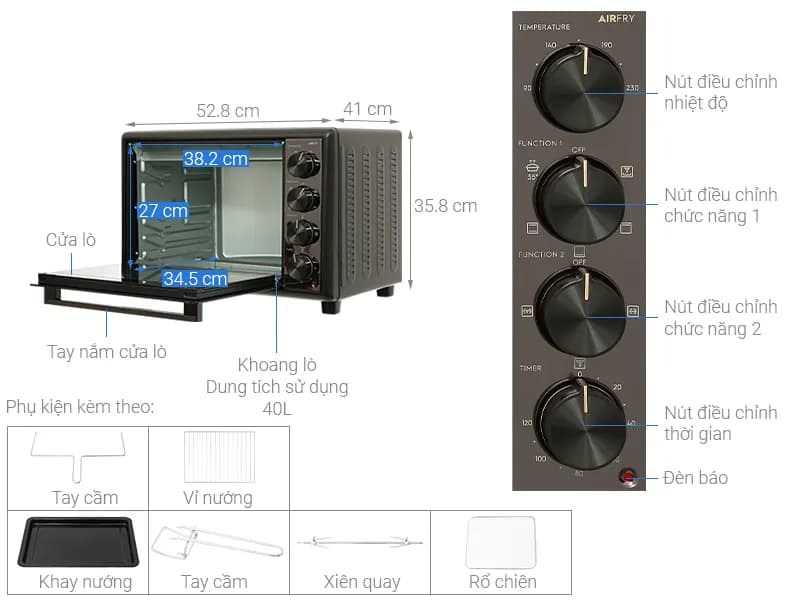 So sánh giá Lò nướng Electrolux EOT4022XFG 40 lít - Tìm sản phẩm giá rẻ nhất - Ảnh 5