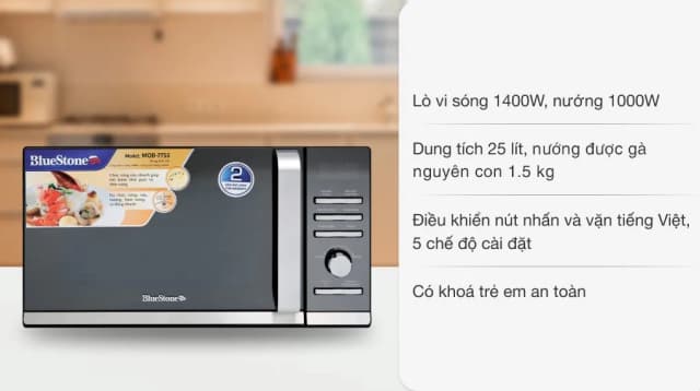 So sánh giá Lò vi sóng có nướng BlueStone MOB-7755 25 lít rẻ nhất? - Ảnh 7