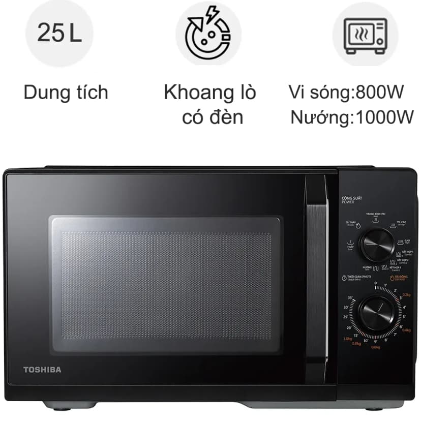 Lò vi sóng có hấp nướng Toshiba MX2-STR25SC(WH) 25 lít - Giá rẻ nhất hôm nay - Ảnh 14