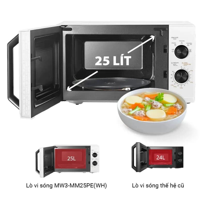Lò vi sóng có hấp nướng Toshiba MX2-STR25SC(WH) 25 lít - Giá rẻ nhất hôm nay - Ảnh 7
