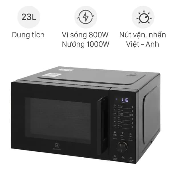 Lò vi sóng có nướng Electrolux EMG23D22B 23 lít - Ảnh 4