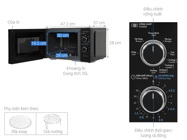 Top 1 so sánh giá Lò vi sóng có nướng Kocher KMEU-1025A 25 lít - Tìm sản phẩm giá rẻ nhất - Ảnh 17