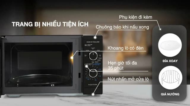 So sánh giá Lò vi sóng có nướng Sharp R-G251TV-BK 25 lít rẻ nhất? - Ảnh 13