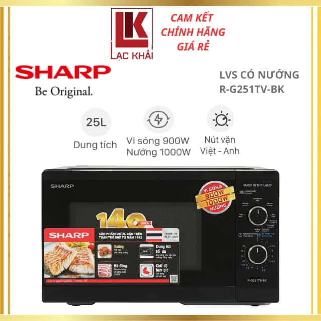 So sánh giá Lò vi sóng có nướng Sharp R-G251TV-BK 25 lít rẻ nhất? - Ảnh 15