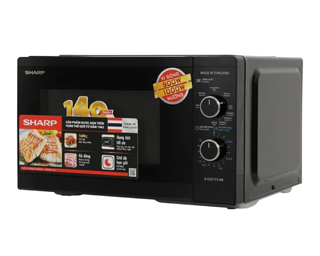 So sánh giá Lò vi sóng có nướng Sharp R-G251TV-BK 25 lít rẻ nhất? - Ảnh 6