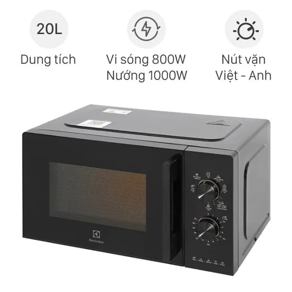 Lò vi sóng có nướng Electrolux EMG20K22B 20 lít - Ảnh 10