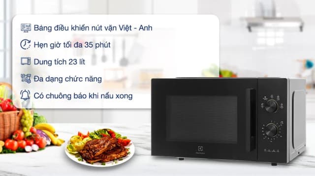 Top 1 so sánh giá Lò vi sóng Electrolux EMM23K22B 23 lít - Tìm sản phẩm giá rẻ nhất - Ảnh 9
