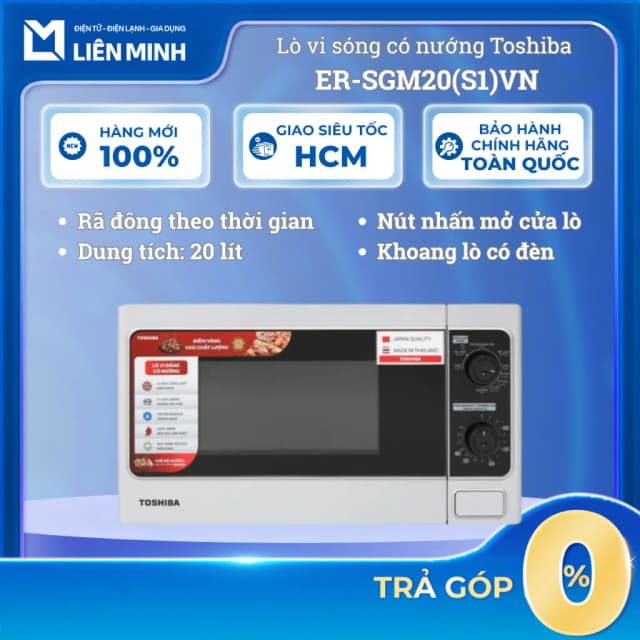 So sánh giá Lò vi sóng có nướng Toshiba ER-SGM20(S1)VN 20 lít rẻ nhất? - Ảnh 11