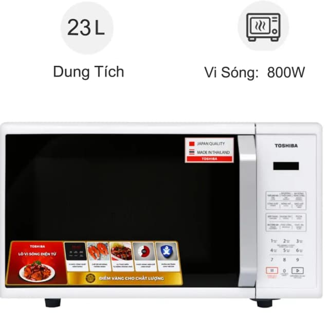 So sánh giá Lò vi sóng Toshiba ER-SS23(W1)VN 23 lít rẻ nhất? - Ảnh 17