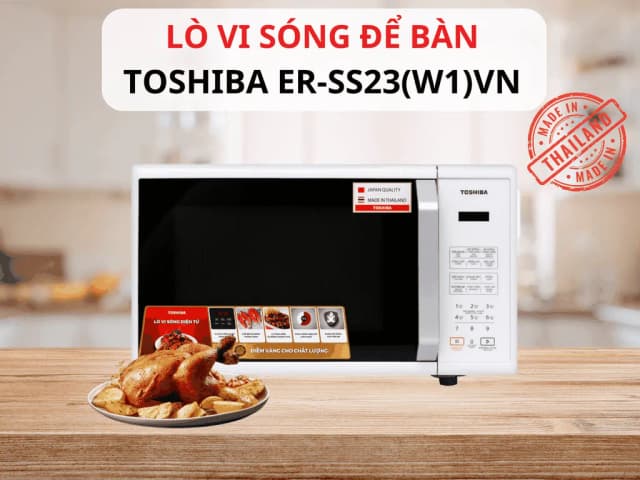 So sánh giá Lò vi sóng Toshiba ER-SS23(W1)VN 23 lít rẻ nhất? - Ảnh 8