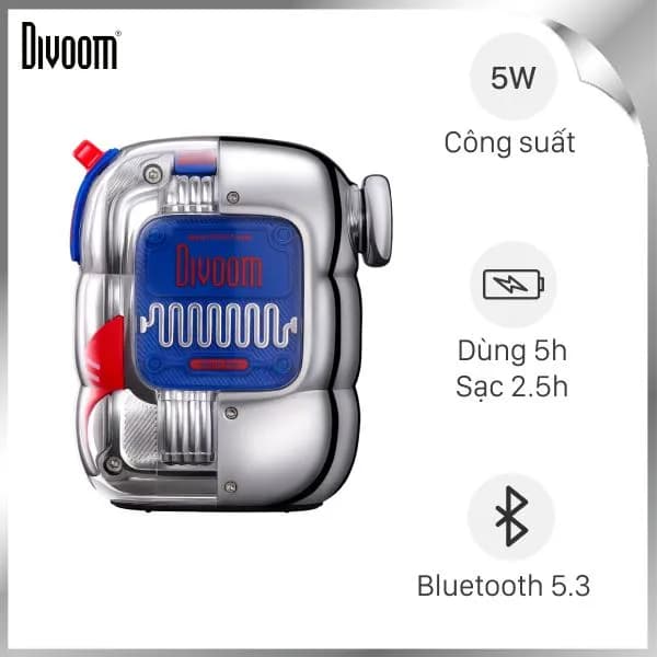 Loa Bluetooth Divoom Spark-Pop Blue - Giá rẻ nhất hôm nay - Ảnh 1