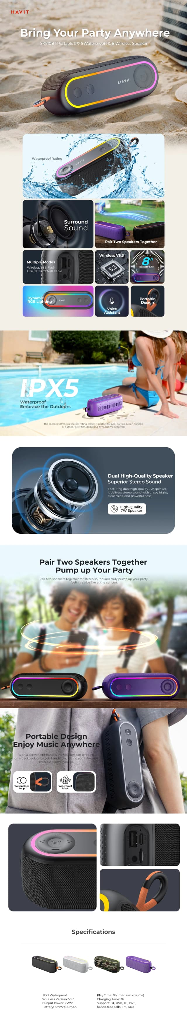 So sánh giá Loa Bluetooth Havit SK810BT rẻ nhất? - Ảnh 13