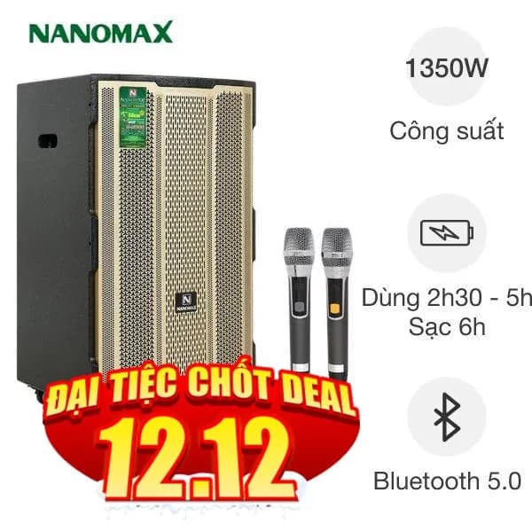 So sánh giá Loa kéo karaoke Nanomax S-5000 1350W rẻ nhất? - Ảnh 19