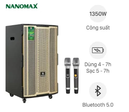So sánh giá Loa kéo karaoke Nanomax S-5000 1350W rẻ nhất? - Ảnh 5