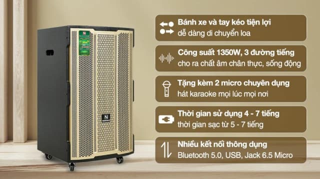 So sánh giá Loa kéo karaoke Nanomax S-5000 1350W rẻ nhất? - Ảnh 7