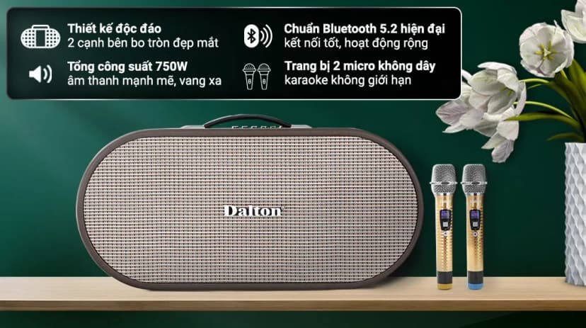 Loa karaoke xách tay Dalton K220C 750W - Giá rẻ nhất hôm nay - Ảnh 6