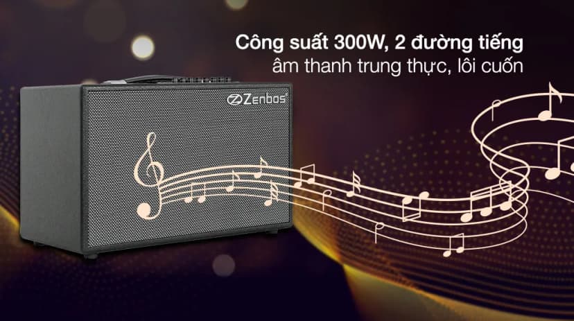 Loa karaoke xách tay Zenbos K-180 300W - Giá rẻ nhất hôm nay - Ảnh 11