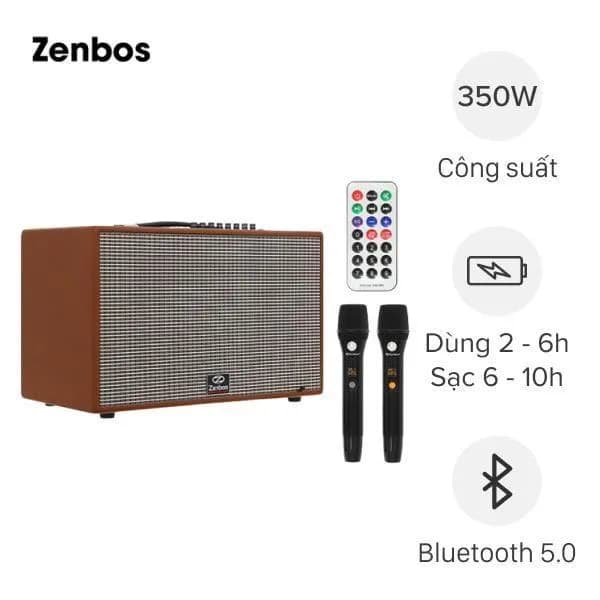 So sánh giá Loa karaoke xách tay Zenbos K-260 350W - Tìm sản phẩm giá rẻ nhất - Ảnh 3