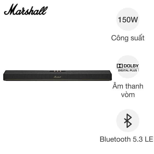 Loa thanh Marshall Soundbar Heston 120 Đen - Giá rẻ nhất hôm nay - Ảnh 1
