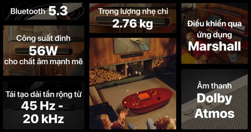 So sánh giá Loa thanh Marshall Soundbar Heston 60 Kem - Tìm sản phẩm giá rẻ nhất - Ảnh 3