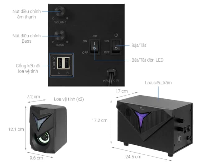 So sánh giá Loa vi tính 2.1 Rezo Lab N179 rẻ nhất? - Ảnh 2