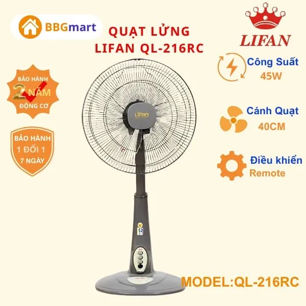 So sánh giá Quạt lửng Lifan 3 cánh QL-216 45W rẻ nhất? - Ảnh 18