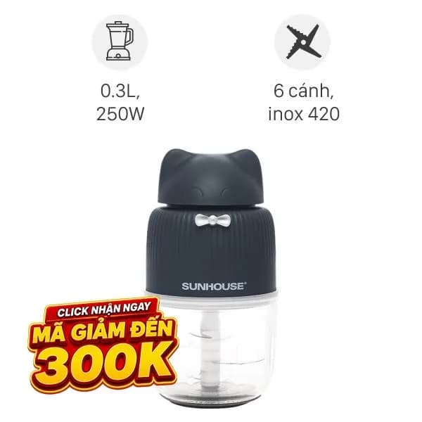 So sánh giá Máy xay thịt mini Sunhouse SHD5401 250W 0.3 lít - Tìm sản phẩm giá rẻ nhất - Ảnh 1