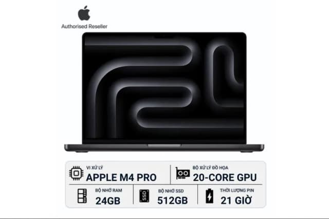 Laptop MacBook Pro 16 inch M4 Pro 24GB/512GB - 14