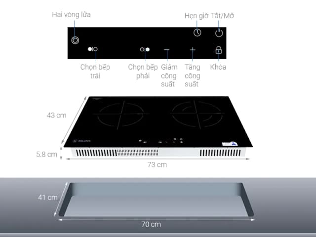 So sánh giá Bếp từ hồng ngoại âm Malloca MH-7311IR 4200W rẻ nhất? - Ảnh 4
