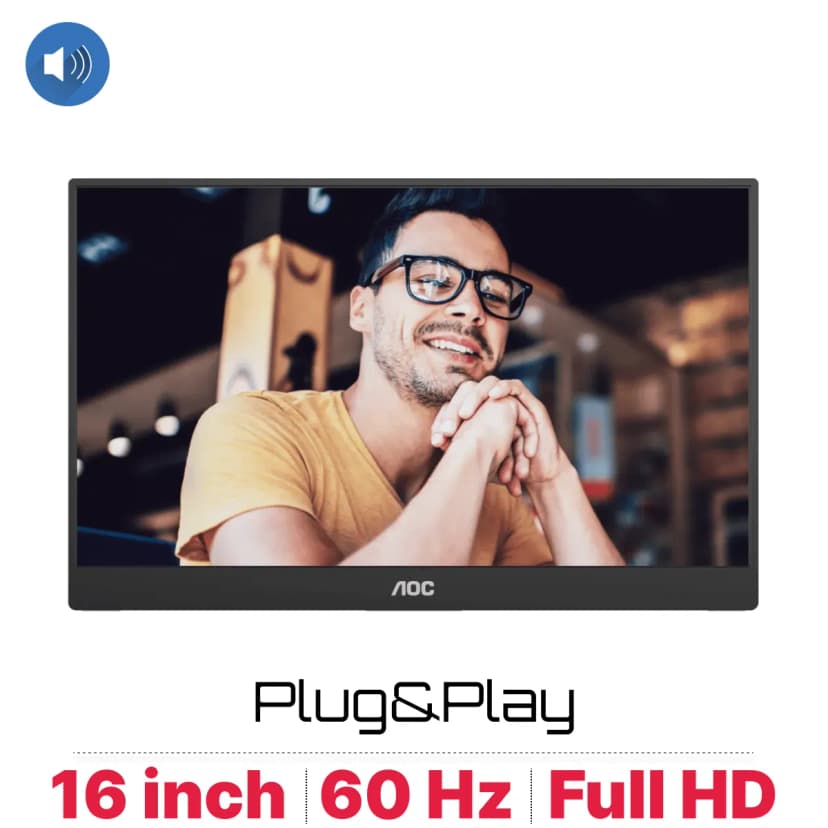 Màn hình di động AOC 16T20/71 (15.6 inch Full HD, IPS, 60Hz, 4ms) - Giá rẻ nhất hôm nay - Ảnh 2