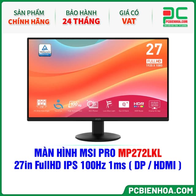 So sánh giá Màn hình MSI PRO MP272LKL 27 inch FHD/IPS/100Hz/1ms rẻ nhất? - Ảnh 8