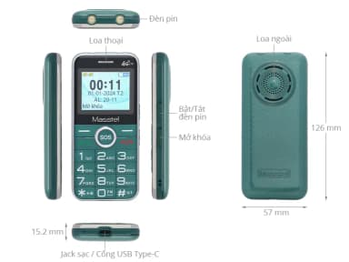 Điện thoại Masstel Fami 50 4G - 4