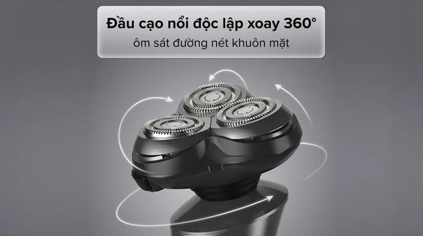 Máy cạo râu khô và ướt Showsee F305-GY - Giá rẻ nhất hôm nay - Ảnh 3