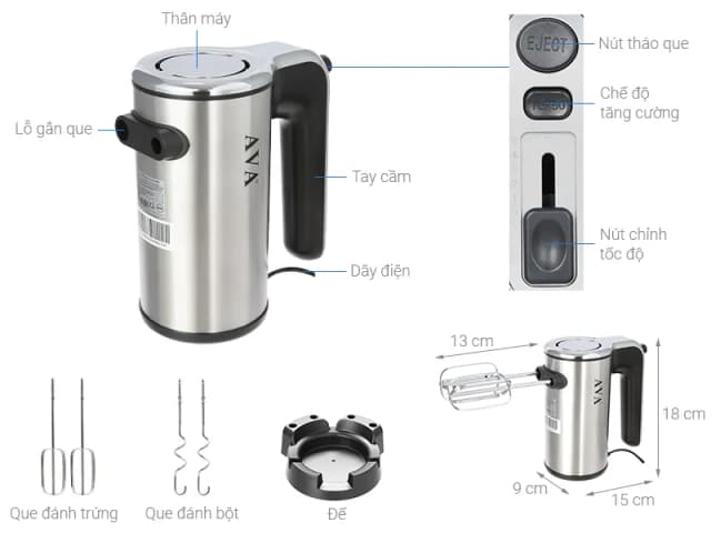 Top 1 so sánh giá Máy đánh trứng AVA HM-168B - Tìm sản phẩm giá rẻ nhất - Ảnh 7