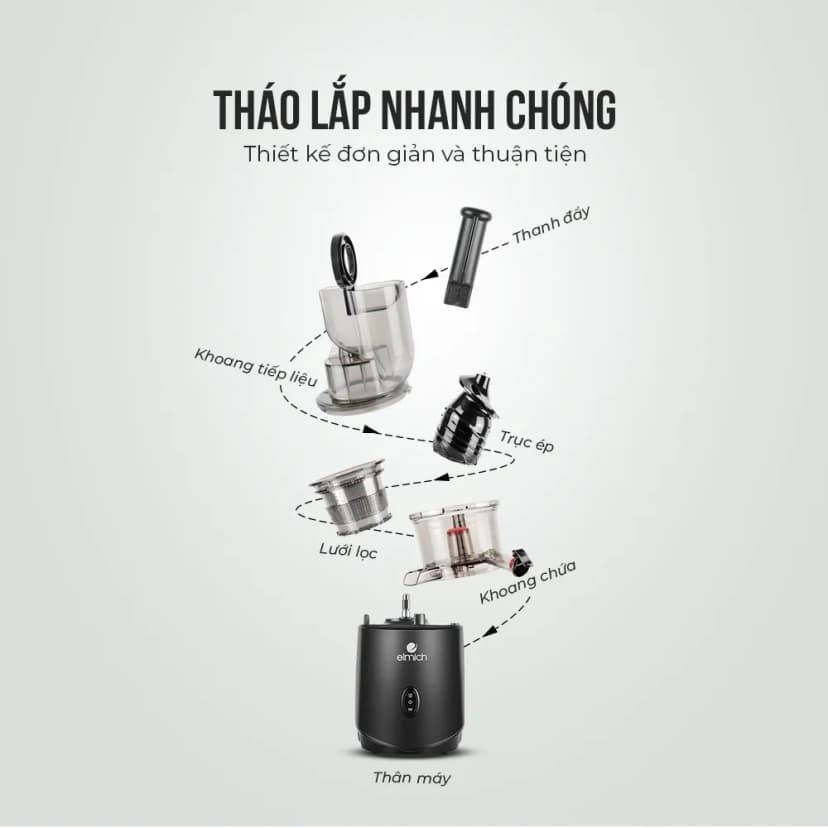 Máy ép chậm Elmich JEE-1855OL - Giá rẻ nhất hôm nay - Ảnh 13