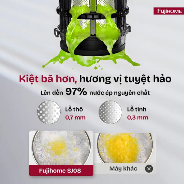 Top 1 so sánh giá Máy ép chậm FUJIHOME SJ08 - Tìm sản phẩm giá rẻ nhất - Ảnh 10