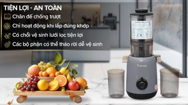 So sánh giá Máy ép chậm Rapido RSJ-250GM rẻ nhất? - Ảnh 6