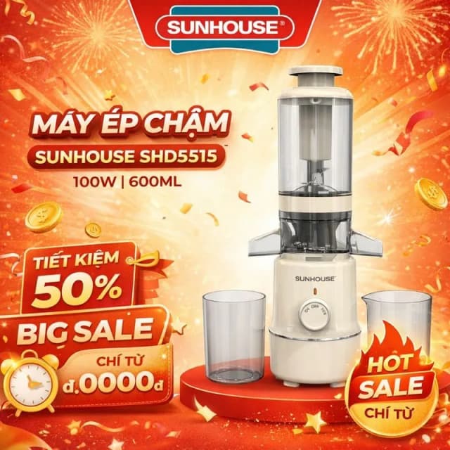 Top 1 so sánh giá Máy ép chậm Sunhouse SHD5515 - Tìm sản phẩm giá rẻ nhất - Ảnh 18