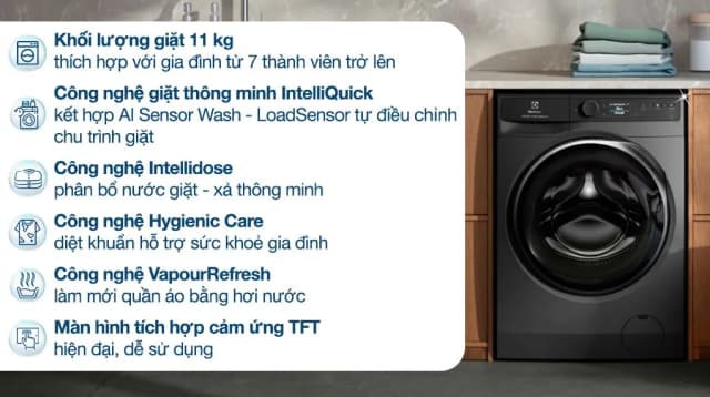 Top 1 so sánh giá Máy giặt Electrolux UltimateCare 300 Inverter 11 kg EWF1124D3EC - Tìm sản phẩm giá rẻ nhất - Ảnh 9