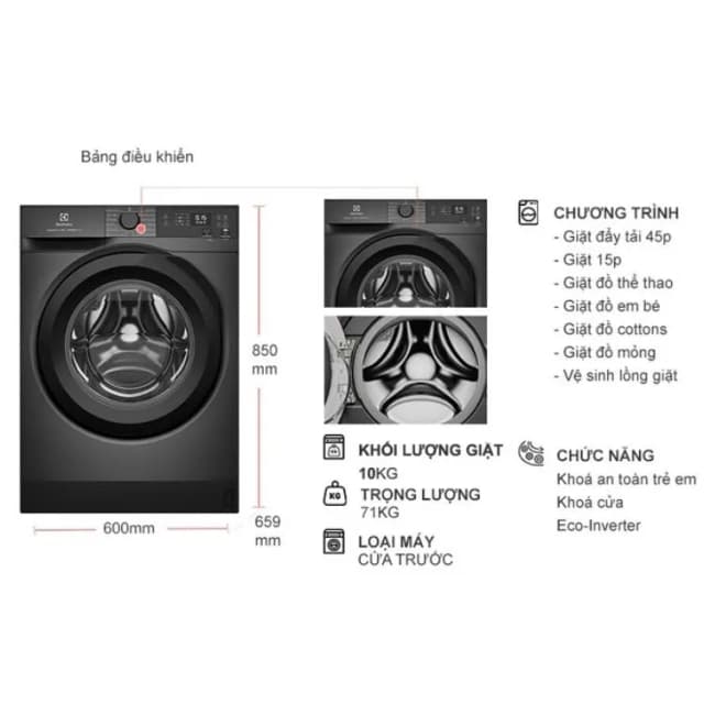 So sánh giá Máy giặt Electrolux UltimateCare 300 Inverter 10 kg EWF1024D3SC rẻ nhất? - Ảnh 18