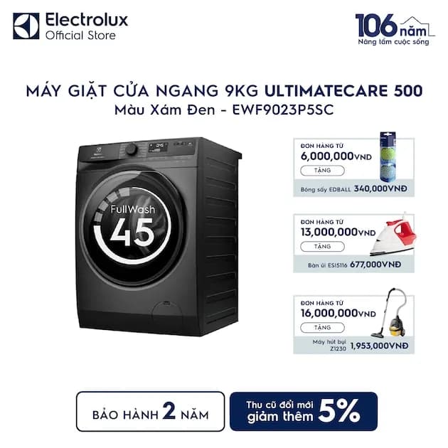 So sánh giá Máy giặt Electrolux UltimateCare 500 Inverter 9 kg EWF9023P5SC rẻ nhất? - Ảnh 11