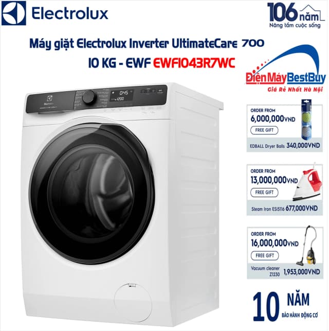 So sánh giá Máy giặt Electrolux UltimateCare 700 Inverter 10 kg EWF1043R7WC rẻ nhất? - Ảnh 14