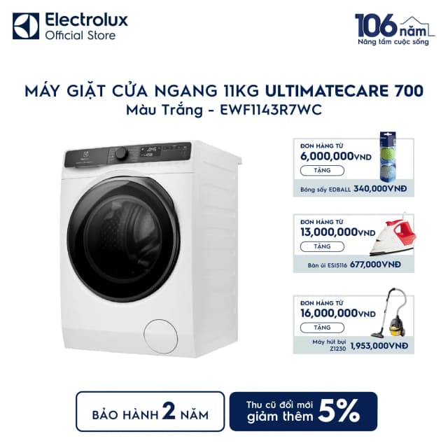 So sánh giá Máy giặt Electrolux UltimateCare 700 Inverter 11 kg EWF1143R7WC rẻ nhất? - Ảnh 12