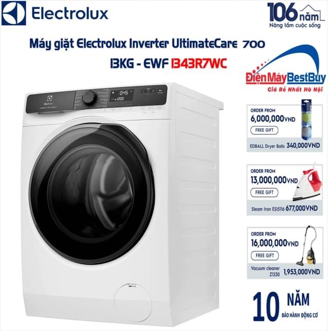 So sánh giá Máy giặt Electrolux UltimateCare 700 Inverter 13 kg EWF1343R7WC rẻ nhất? - Ảnh 19