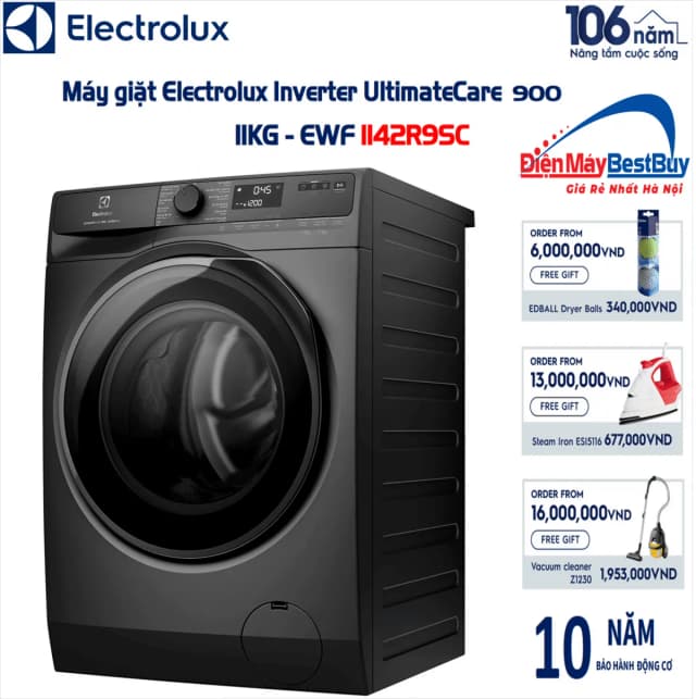 So sánh giá Máy giặt Electrolux UltimateCare 900 Inverter 11 kg EWF1142R9SC rẻ nhất? - Ảnh 20