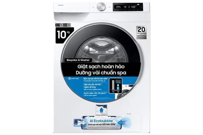 Máy giặt Samsung AI EcoBubble Inverter 10 kg WW10DG6U34LBSV - Giá rẻ nhất hôm nay - Ảnh 3