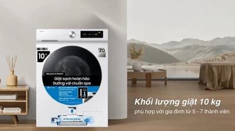 So sánh giá Máy giặt Samsung Bespoke AI EcoBubble Inverter 10 kg WW10DB7U34GWSV rẻ nhất? - Ảnh 16