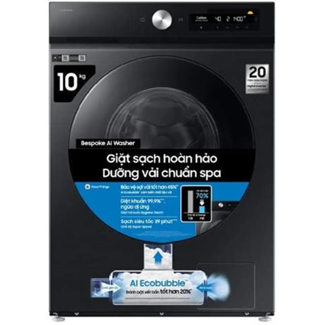 So sánh giá Máy giặt Samsung Bespoke AI EcoBubble Inverter 10 kg WW10DB7U34GWSV rẻ nhất? - Ảnh 4