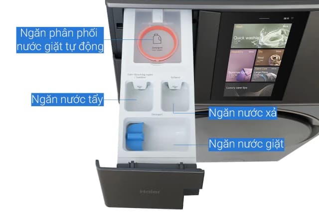 So sánh giá Máy giặt sấy Haier L+ Inverter giặt 24 kg - sấy 16 kg HWD240-BD12LU1L(GN) rẻ nhất? - Ảnh 13